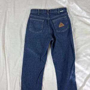 Bulwark FR Men's Flame Resistant Work Jeans, Dark Wash Denim